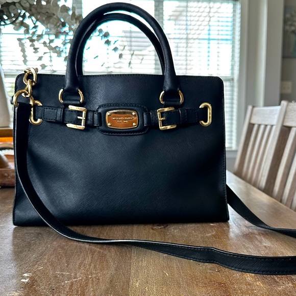 Michael Kors Saffiano Leather Hamilton East West Satchel - Picture 1 of 6